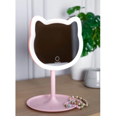 Espejo cosmético con iluminación Led gato Innogio