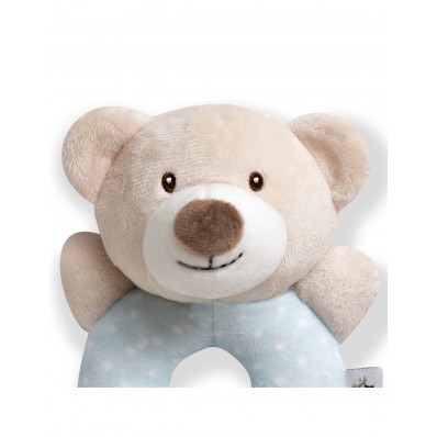 Sonajereo peluche osito azul de Interbaby