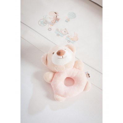 Sonajero peluche osito rosa de Interbaby