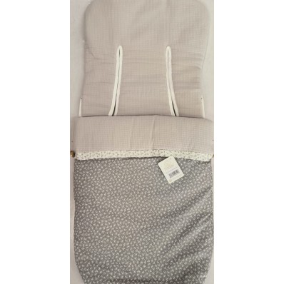 Saco silla flores gris de D'Peques