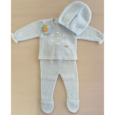 Conjunto celeste talla 0 meses de Visi