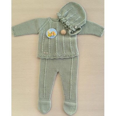 Conjunto verde talla 3 meses de Visi