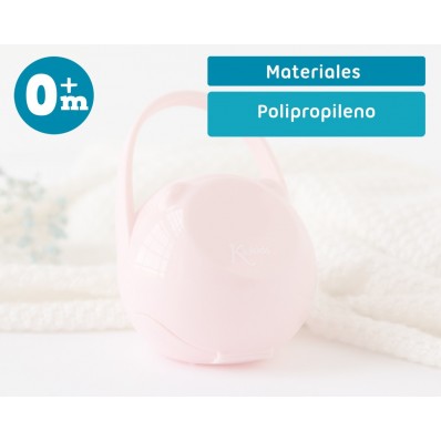 Portachupetes con gancho rosa de Kiokids