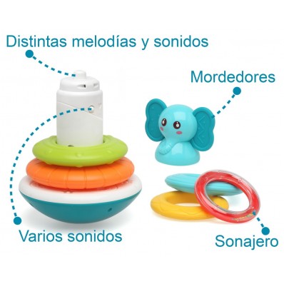 Tentetieso elefante con aros de Kiokids