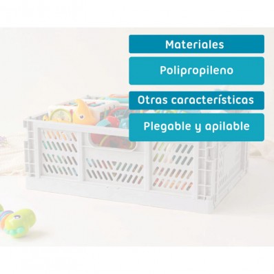 Caja plegable y apilable de Kiokids