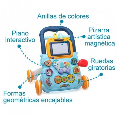 Andador educativo azul de Kiokids