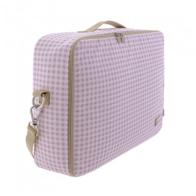 Bolso maleta Clinica Abril Crepe de Cambrass Vichy rosa
