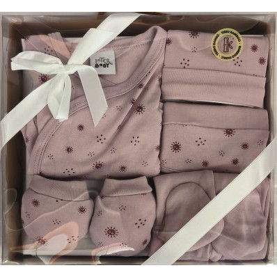 Set de regalo 5pcs talla 0-6 meses duendes rosa de Interbaby