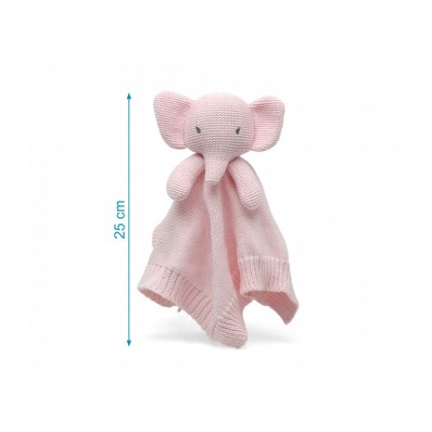 Doudou elefante rosa algodón de Kiokids